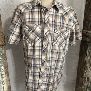 Vintage Bullhead Pearl snap button shirt